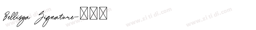 Bellisya Signature字体转换